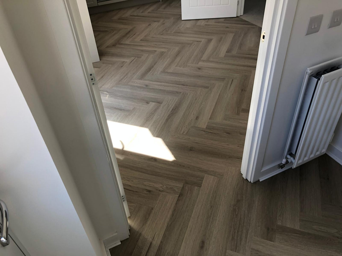 Smoked Oak 5.5mm Herringbone Waterproof Click Vinyl