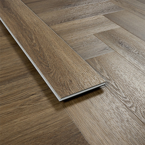 Walnut 5.5mm Herringbone Waterproof Click Vinyl