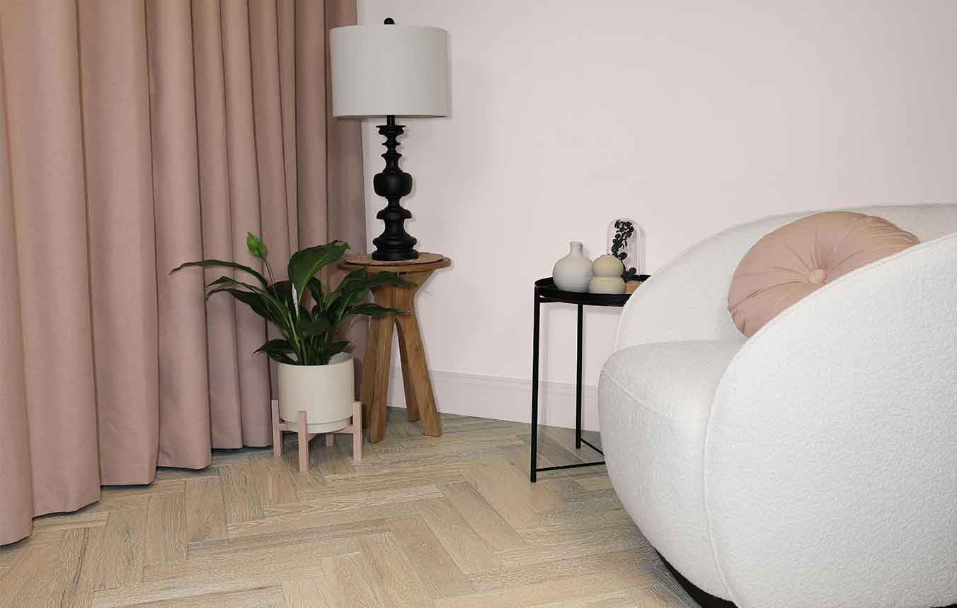 14/3 x 90mm Ambassador Lumière Oak Engineered Herringbone