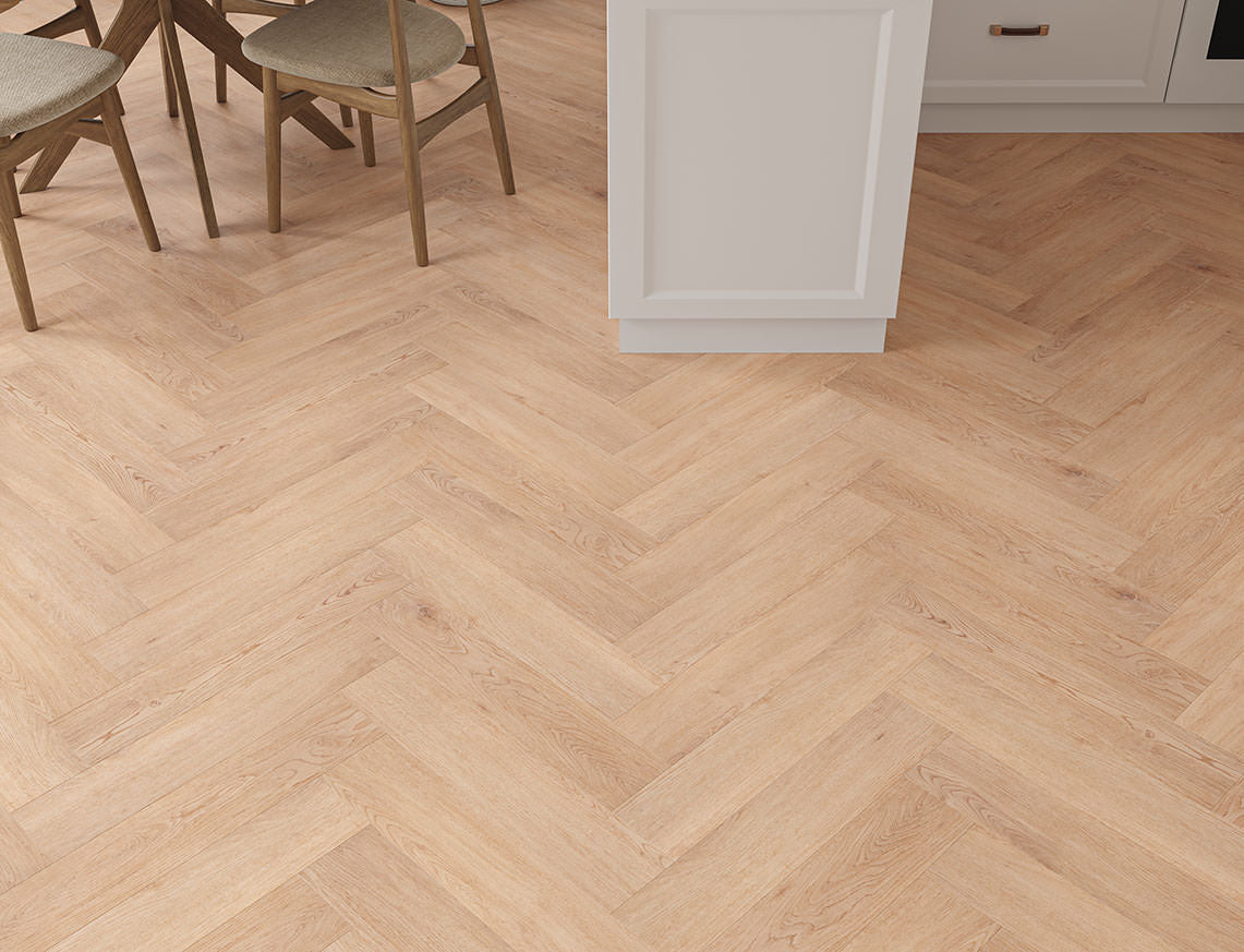 Regent Oak 5mm Unilin Herringbone Waterproof Click Vinyl
