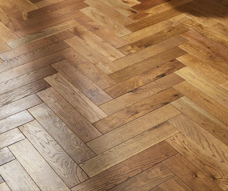 10/3 x 80mm Golden Luxeform Herringbone Engineered