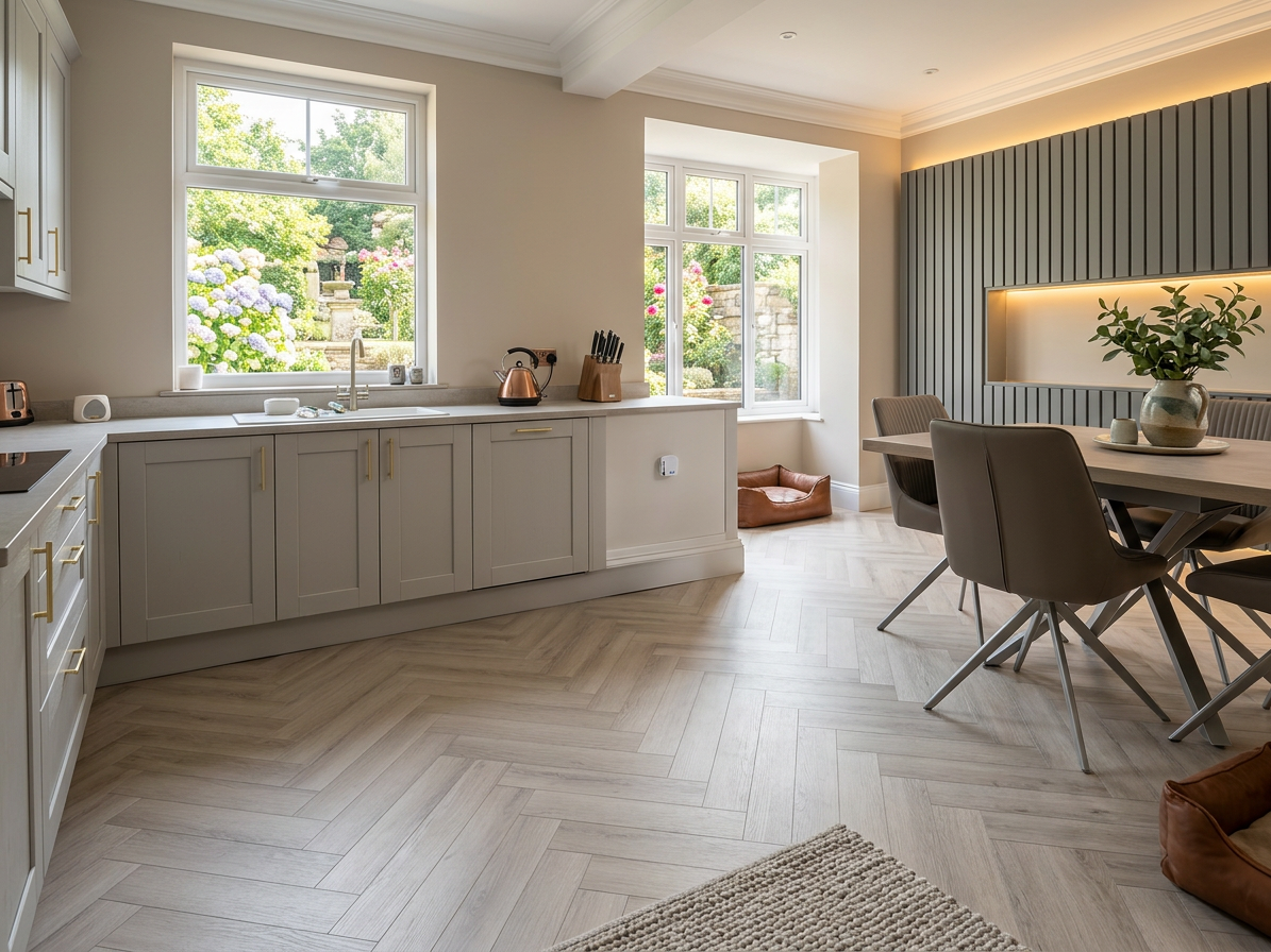 Blonde Oak 5.0mm Herringbone Waterproof Click Vinyl