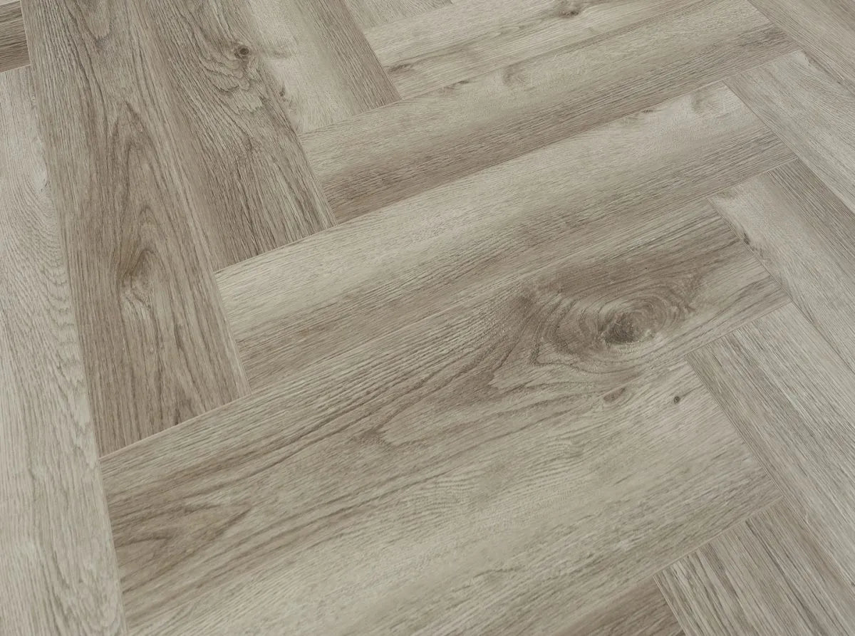 Pearl Mist 5.0mm Herringbone Waterproof Click Vinyl