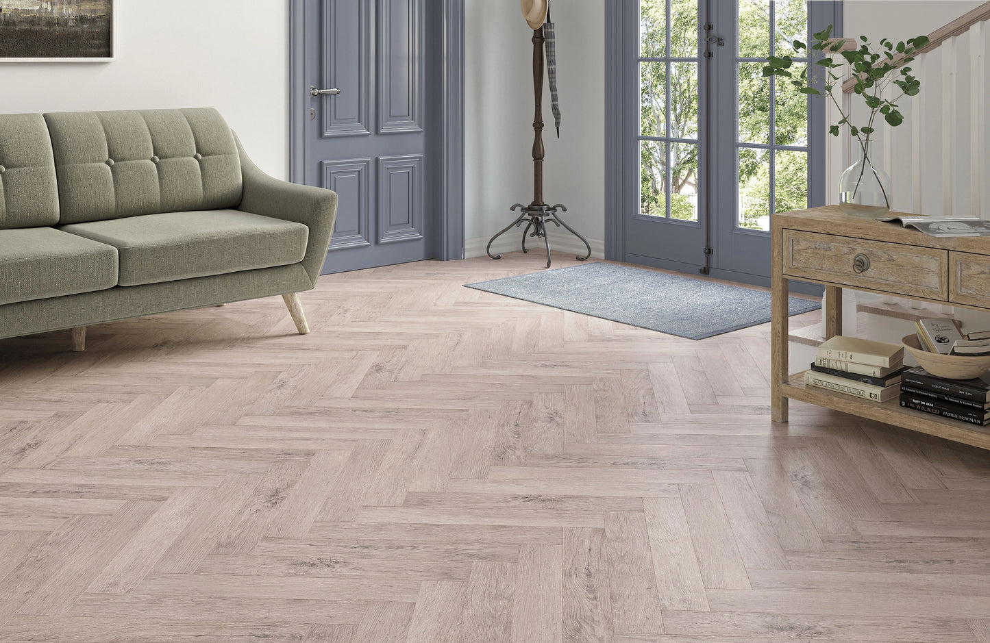 Castellan Timber 8mm Herringbone Laminate Flooring