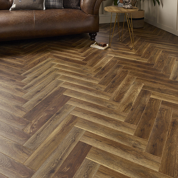 Manor House Oak 12mm Herringbone Laminate