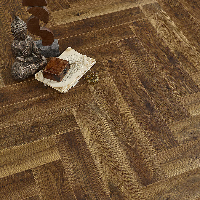 Manor House Oak 12mm Herringbone Laminate