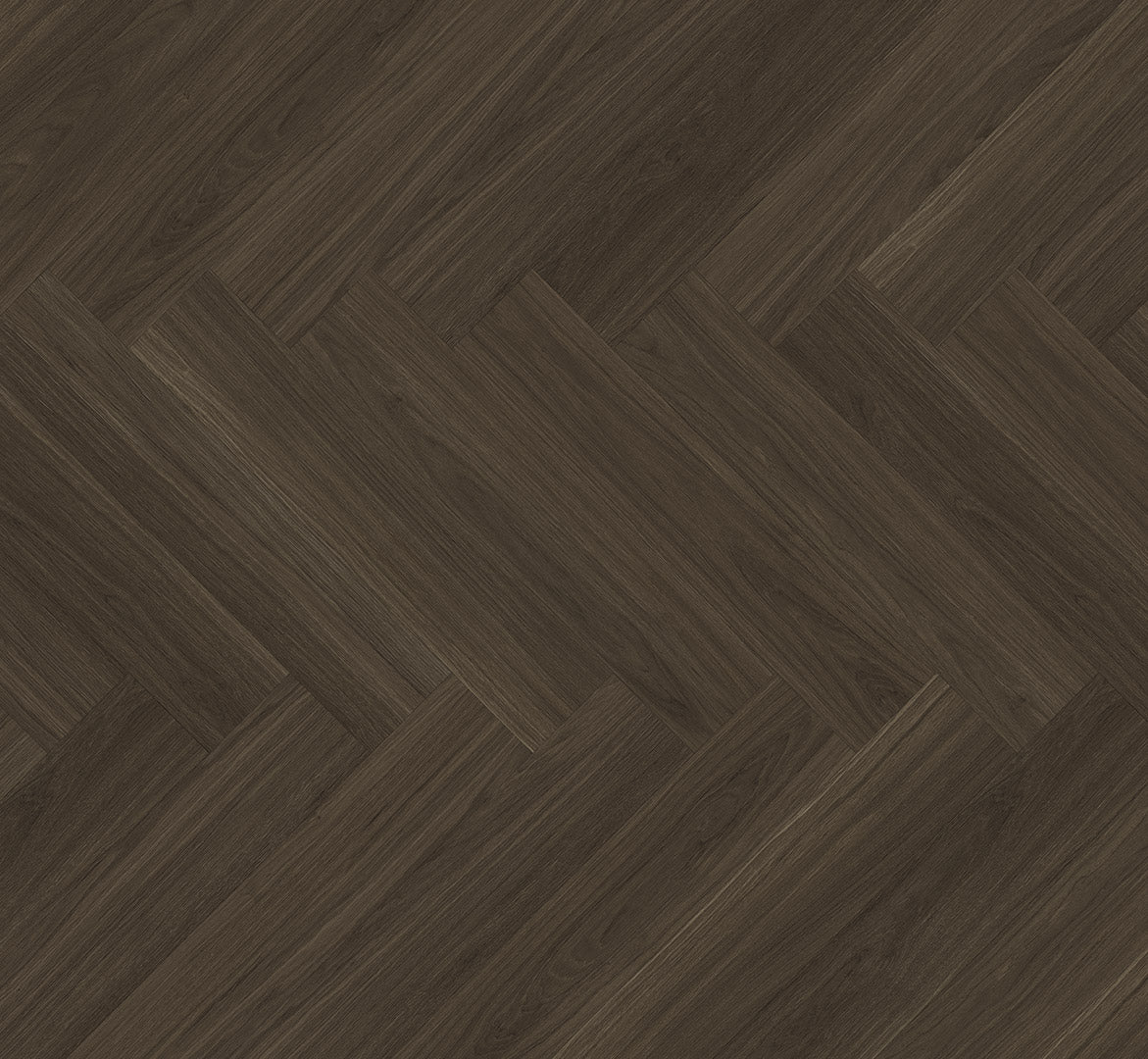 Parador Oxford Oak Dark Brown 5.0mm Herringbone Waterproof Click Vinyl