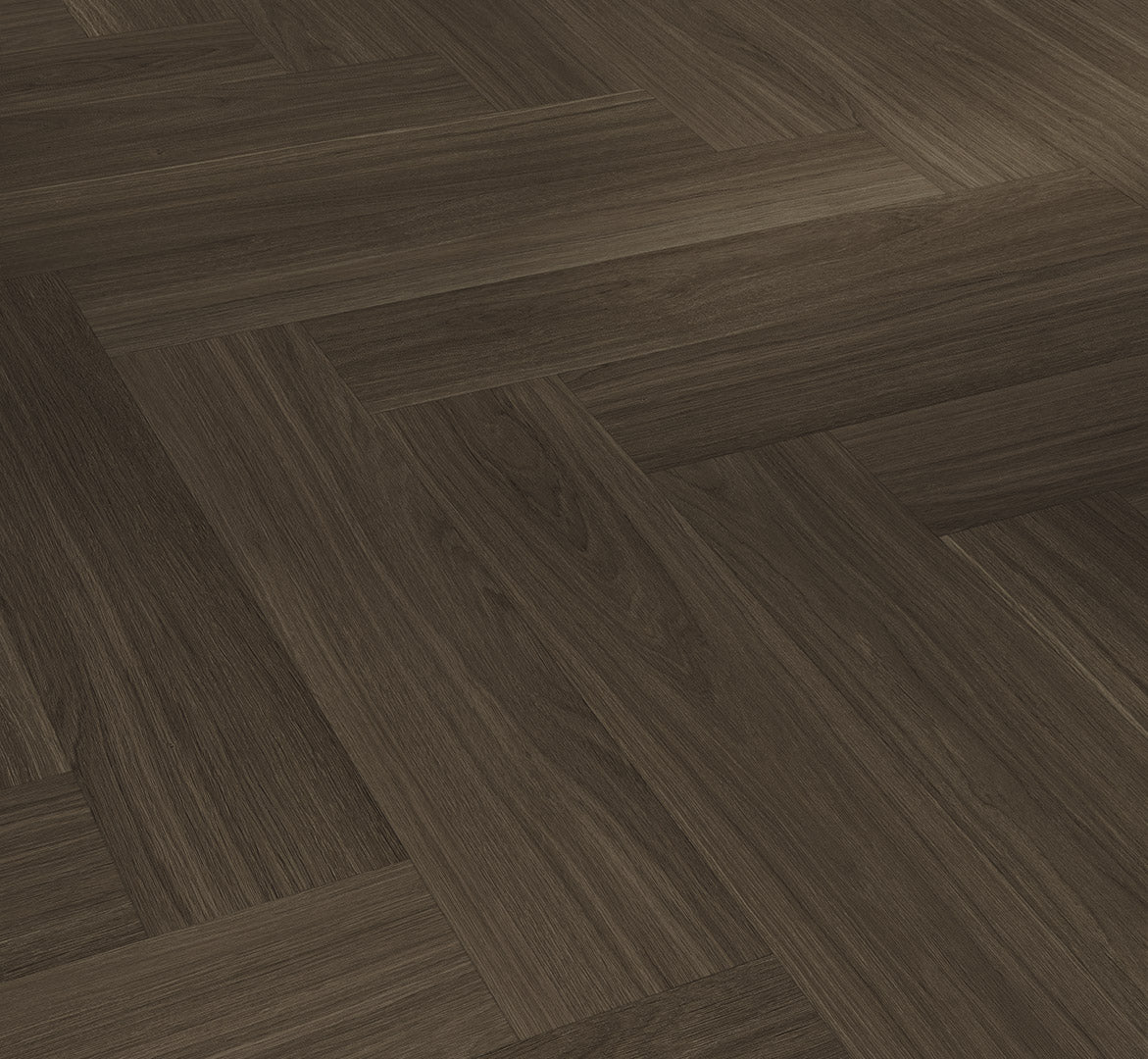 Parador Oxford Oak Dark Brown 5.0mm Herringbone Waterproof Click Vinyl