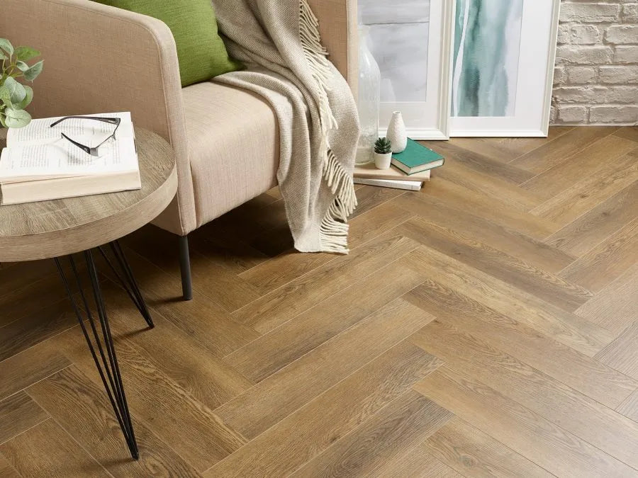 Harvest Oak 5.0mm Herringbone Waterproof Click Vinyl