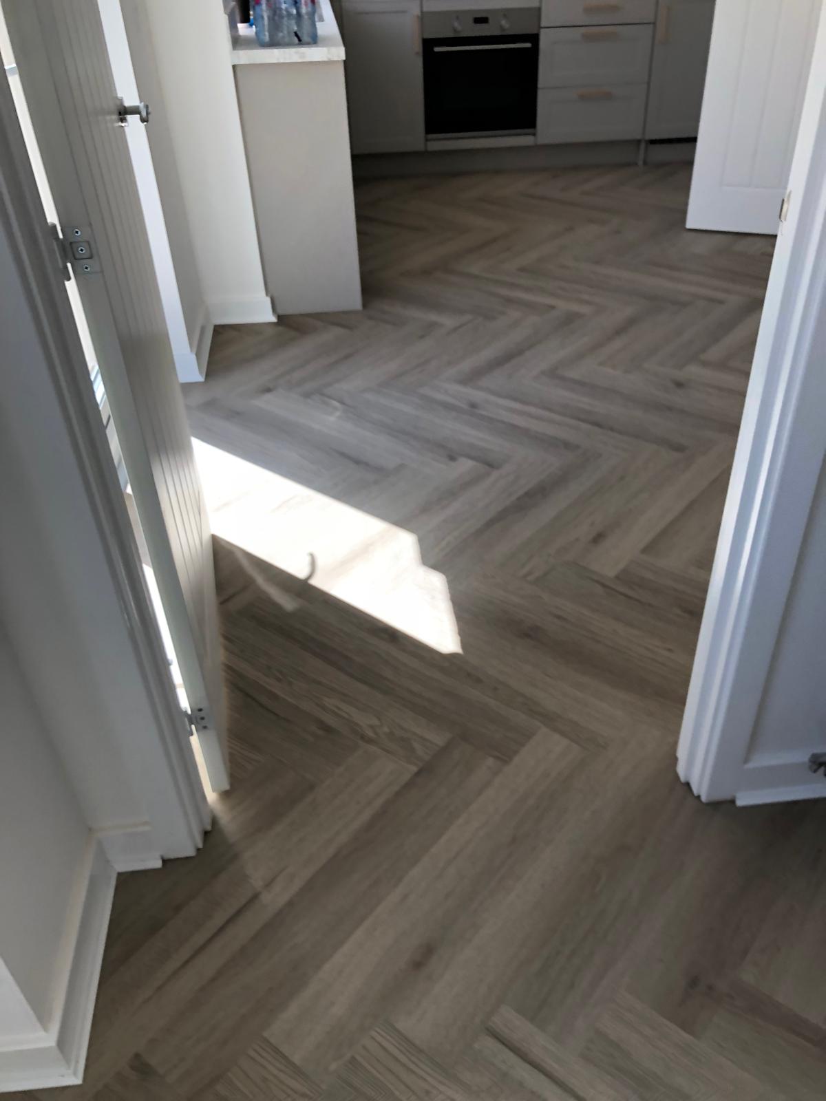Smoked Oak 5.5mm Herringbone Waterproof Click Vinyl