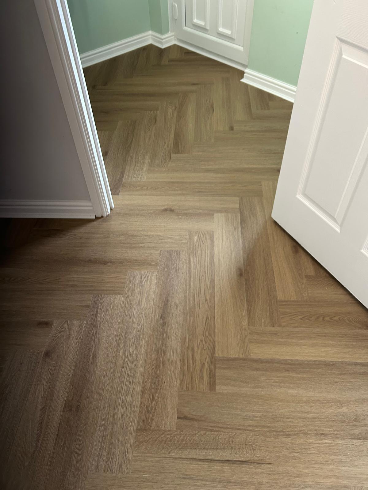 Chestnut 5.5mm Herringbone Waterproof Click Vinyl