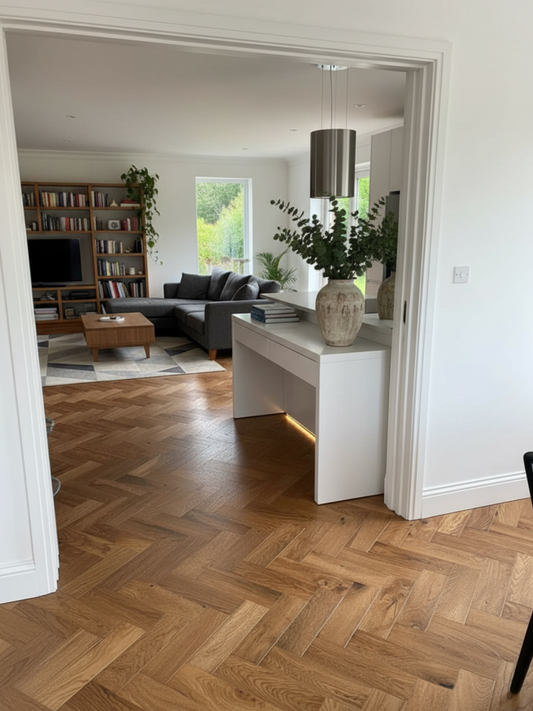Noir Prestige Oak Herringbone Engineered Wood