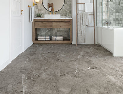 Moorland Stone 6.5mm Unilin Tile Effect Waterproof Click Vinyl