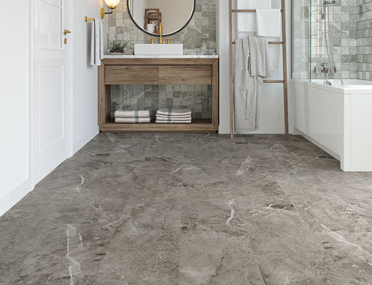Moorland Stone 6.5mm Unilin Tile Effect Waterproof Click Vinyl