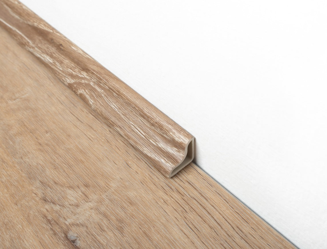 Warm Hazel Oak waterproof SPC beading
