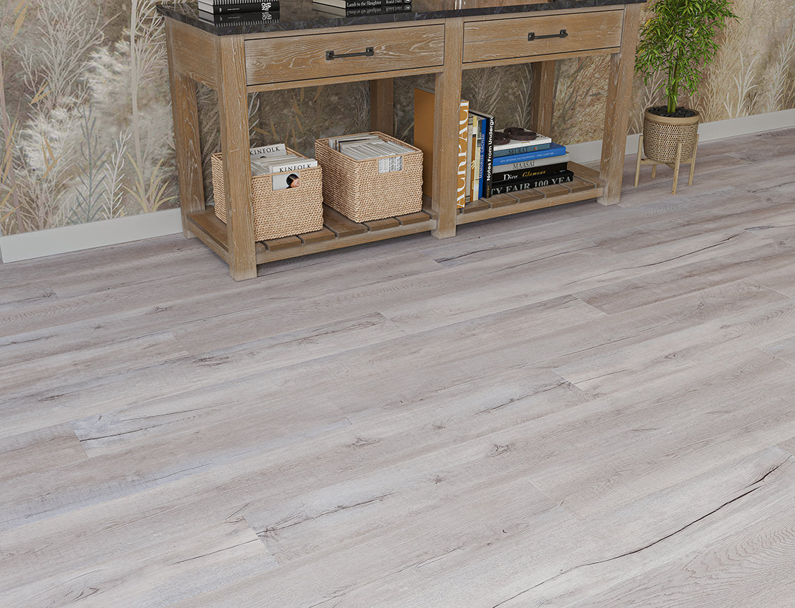 Toasted Almond Oak 8mm Unilin Herringbone Waterproof Click Vinyl