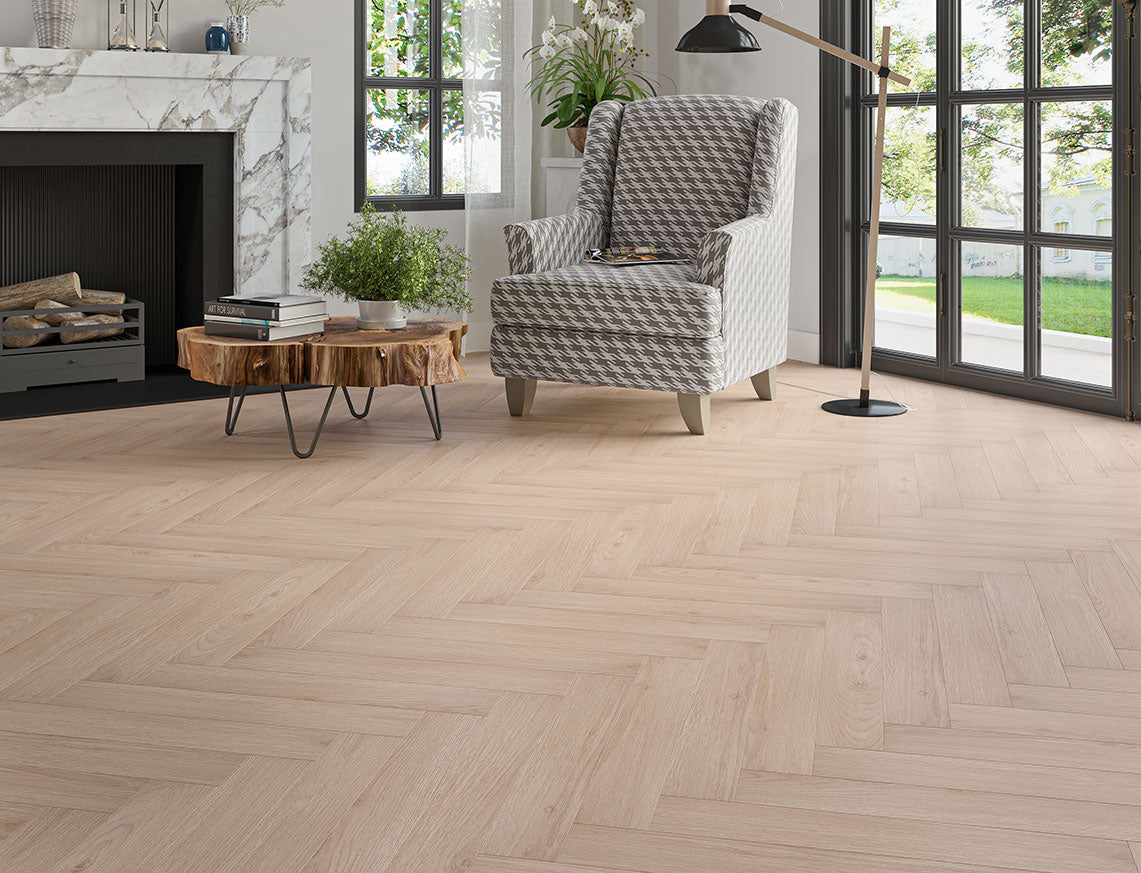 Granville Oak 8mm Herringbone Laminate Flooring