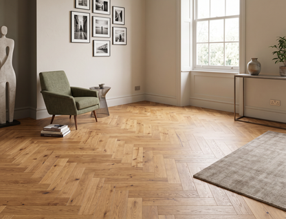 Verona Golden Oak Herringbone Engineered Wood