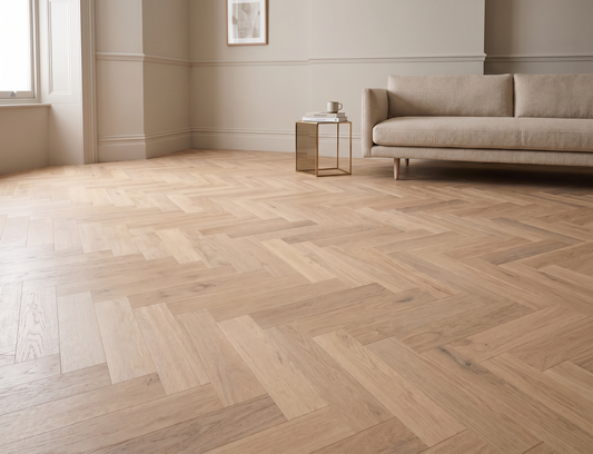 Ivory Mist Herringbone Engineered Wood