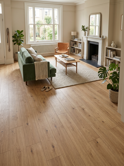 Natural Oak 8mm Straight Plank Laminate