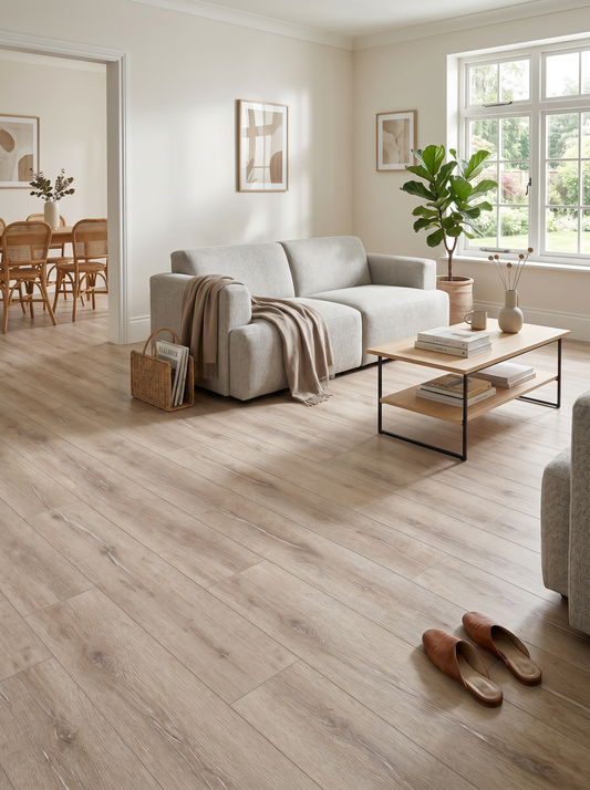 Weathered Oak 8mm Straight Plank Laminate