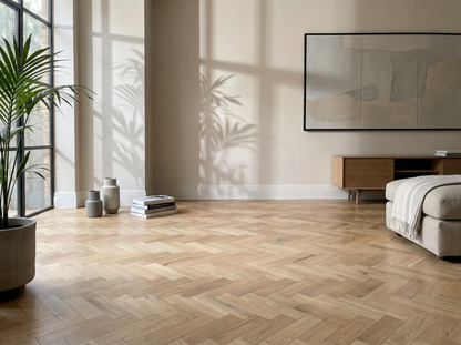 champagne Oak Herringbone Engineered Wood