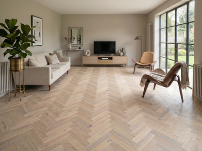 Pearl Oak Herringbone Engineered Wood