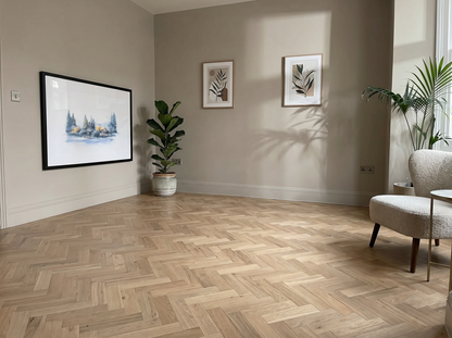 champagne Oak Herringbone Engineered Wood