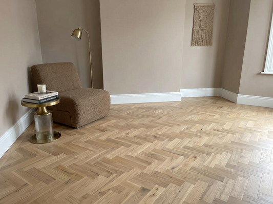 champagne Oak Herringbone Engineered Wood