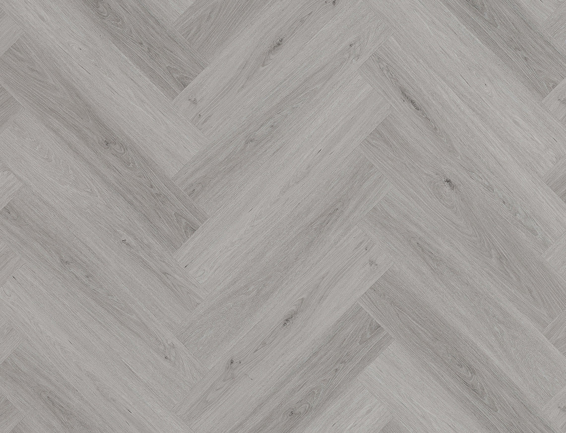 Silvermist Oak 6.5mm Unilin Herringbone Waterproof Click Vinyl