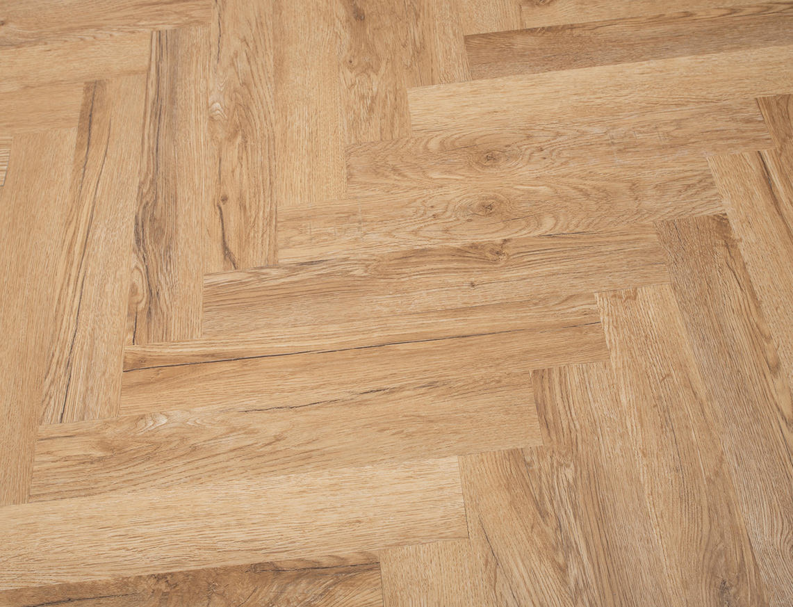 Sunny Side Up 2.5mm Herringbone Glue Down LVT