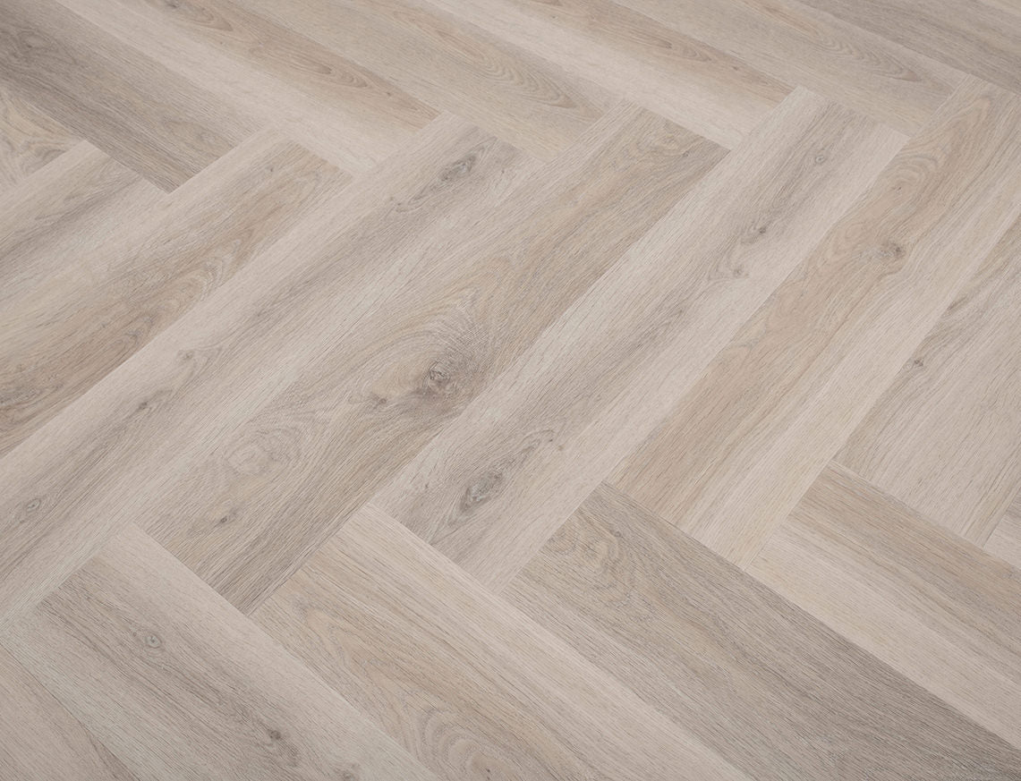 Winter Glow 3mm Herringbone Glue Down LVT