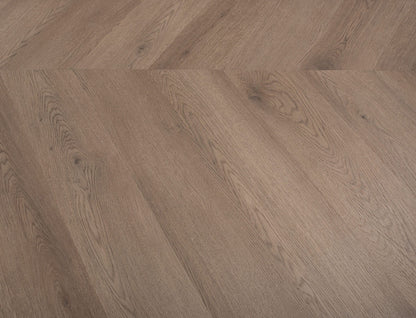 Hot Cocoa 3mm Chevron Glue Down LVT