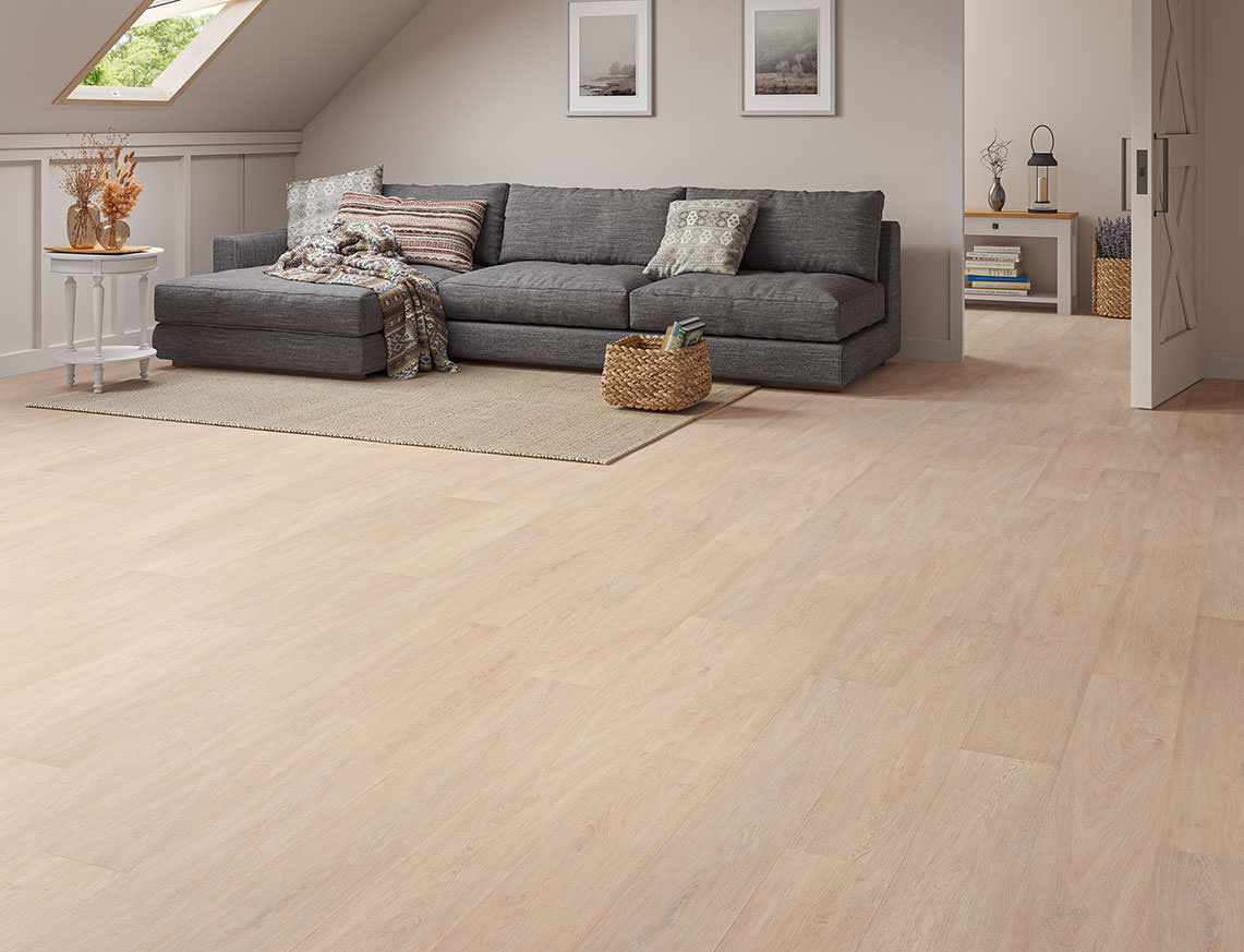 Morning Bliss Oak 5mm Unilin Straight Waterproof Click Vinyl