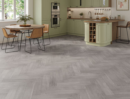 Harbour Light Oak 5mm Unilin Herringbone Waterproof Click Vinyl