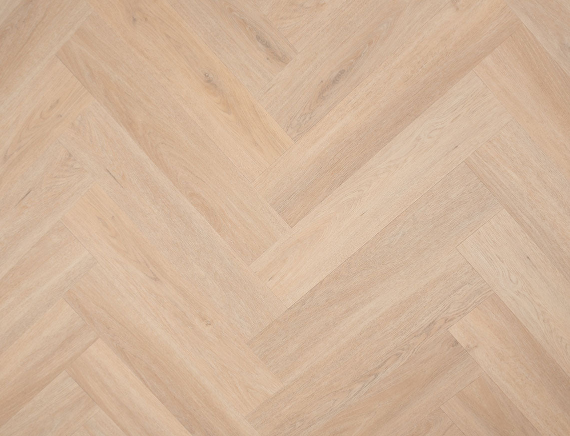 Pure Oak 6.5mm Unilin Herringbone Waterproof Click Vinyl