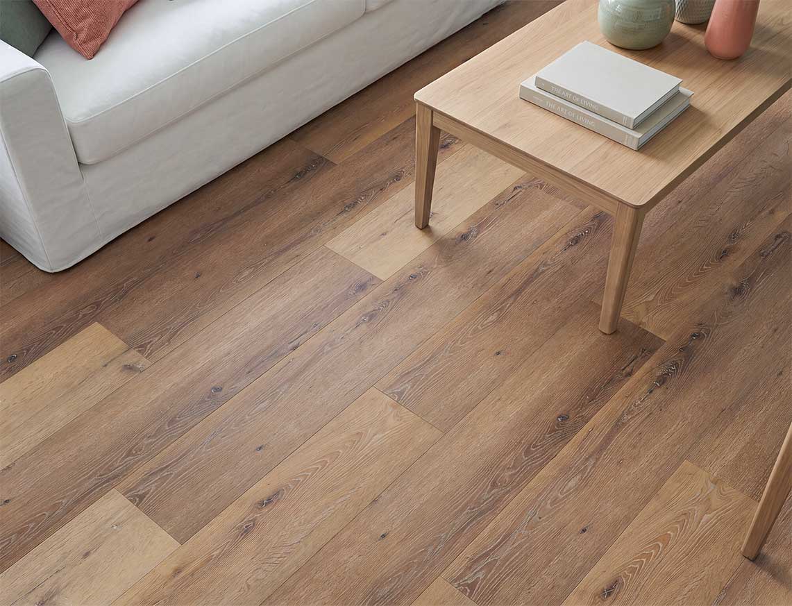 Cinnamon Dust 2.5mm Straight Glue Down LVT
