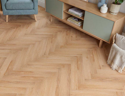 Sunny Side Up 2.5mm Herringbone Glue Down LVT