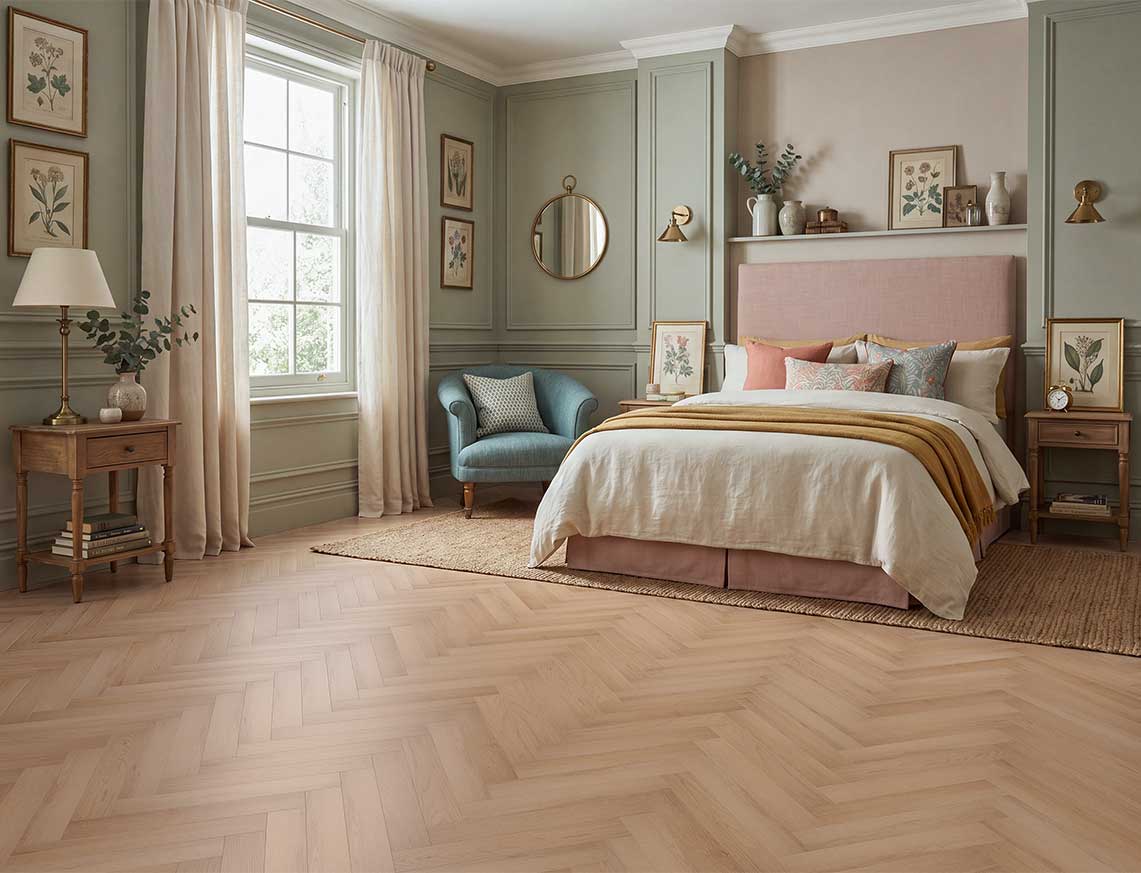 Sun Trap 2.5mm Herringbone Glue Down LVT