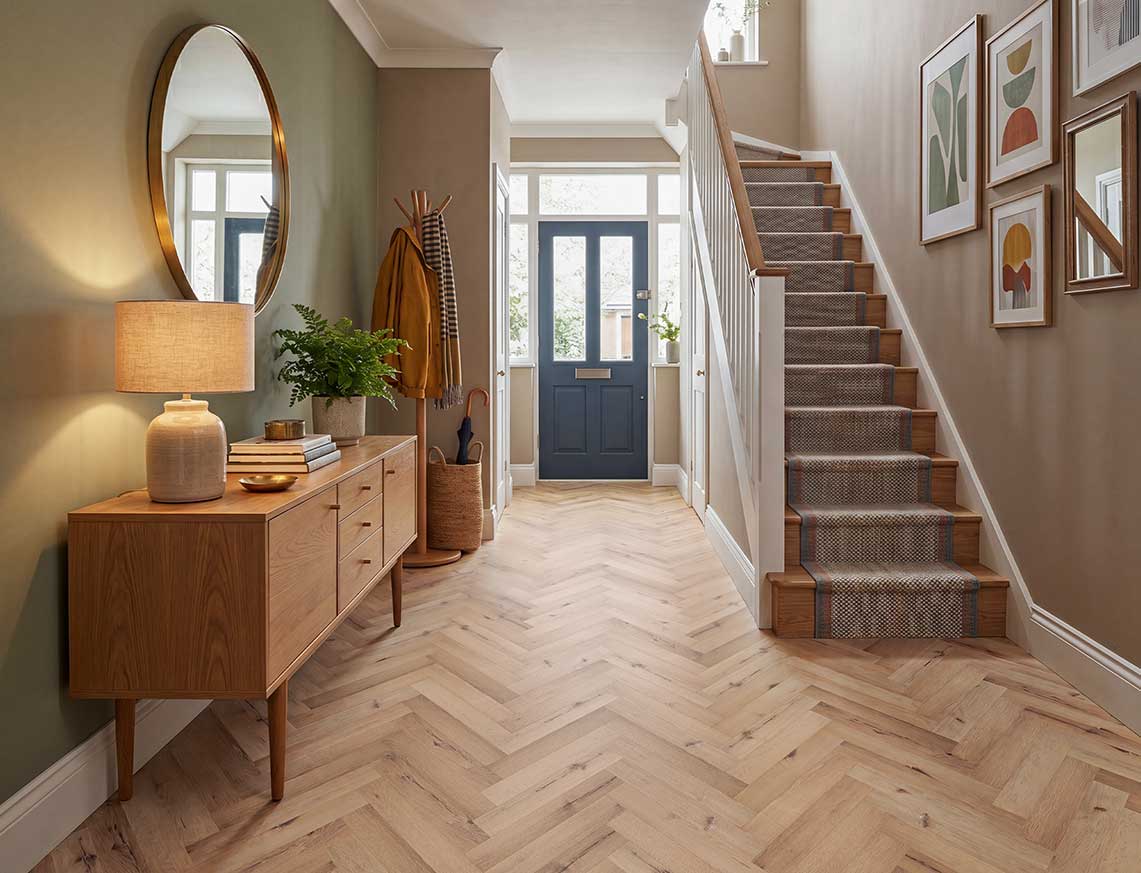 Cosy Corner 2.5mm Herringbone Glue Down LVT
