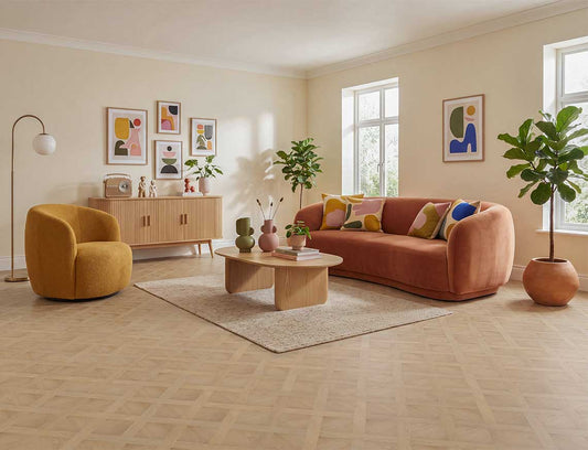 Crowd Pleaser 2.5mm Basket Weave Glue Down LVT