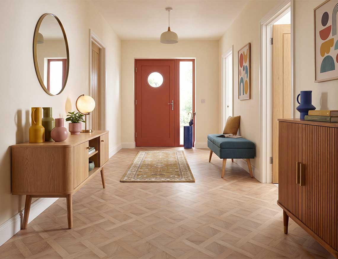 Daydream 2.5mm Basket Weave Glue Down LVT