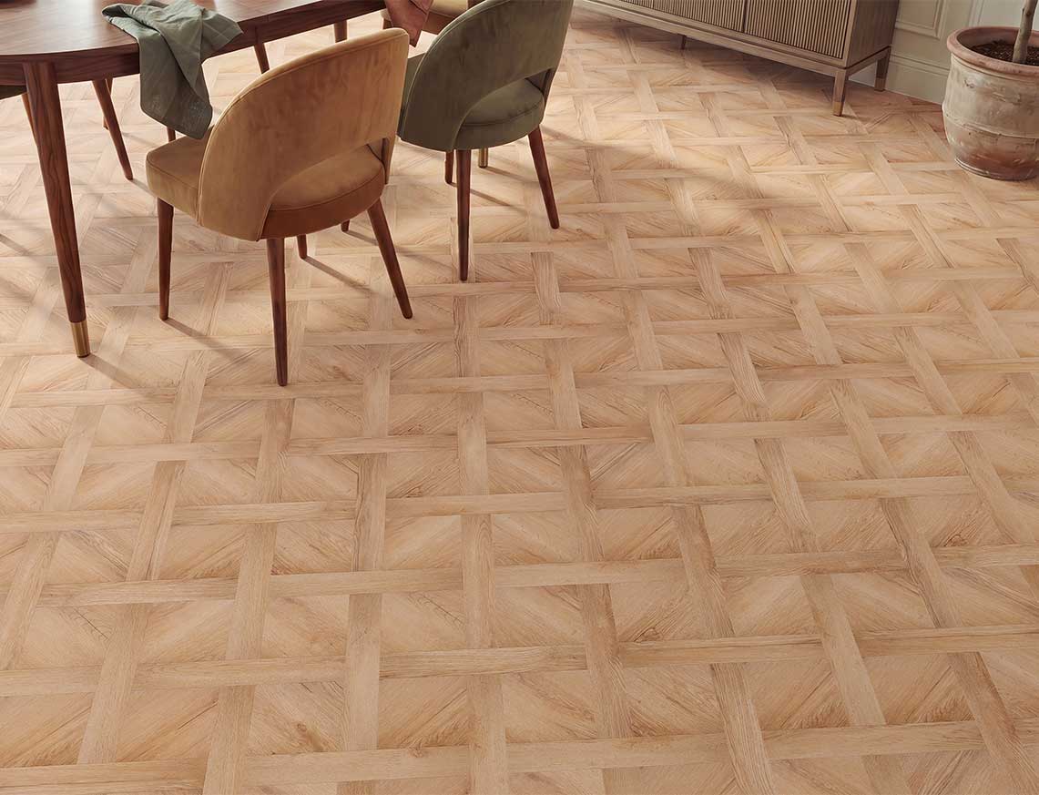 Sunny Spell 2.5mm Basket Weave Glue Down LVT