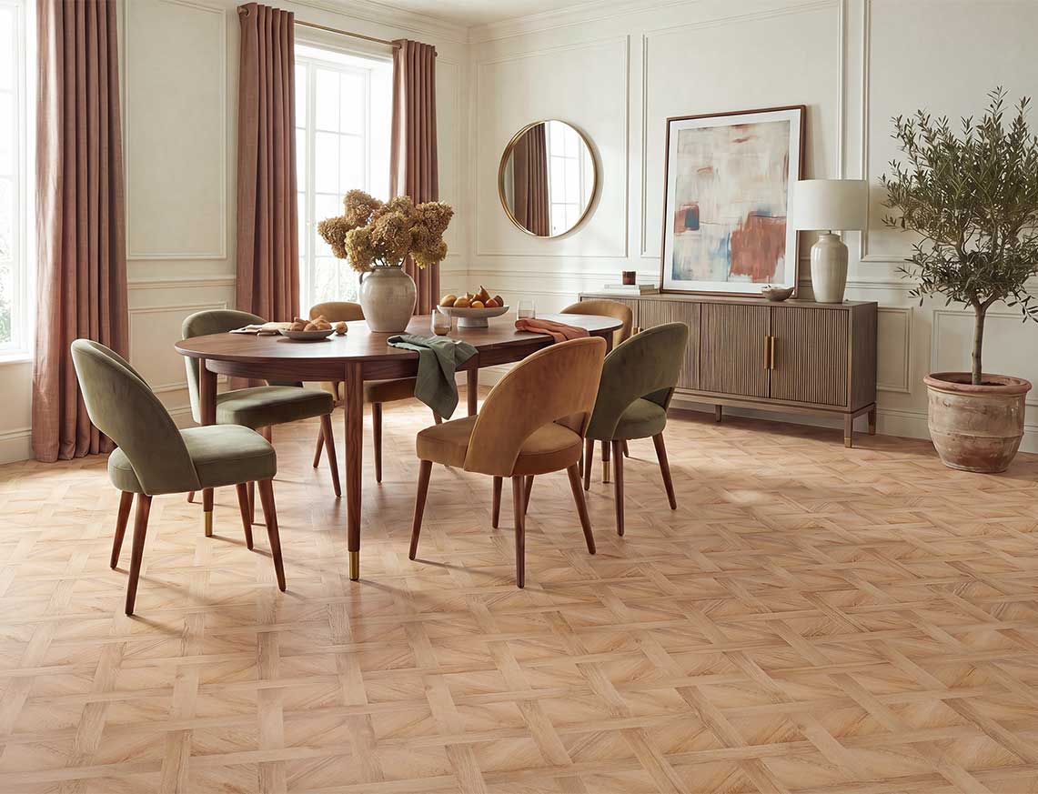 Sunny Spell 2.5mm Basket Weave Glue Down LVT