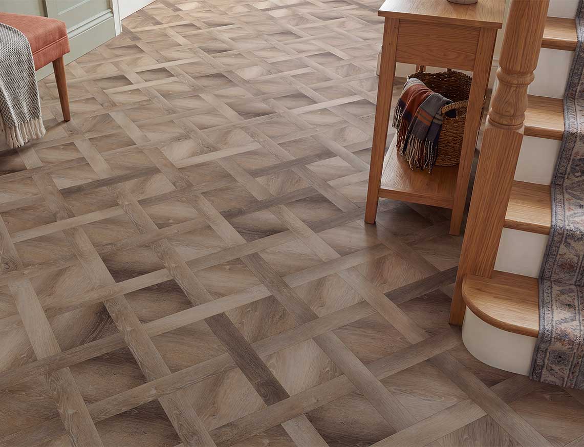 Last Chapter 2.5mm Basket Weave Glue Down LVT