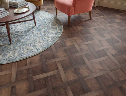 Slow Roasted 2.5mm Basket Weave Glue Down LVT