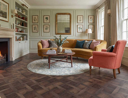 Slow Roasted 2.5mm Basket Weave Glue Down LVT