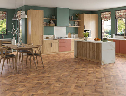 Ginger Shot 2.5mm Basket Weave Glue Down LVT