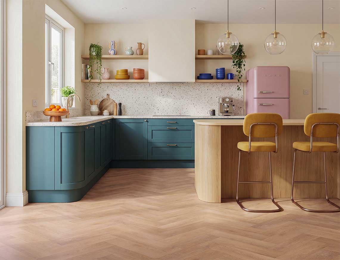 Firelight 3mm Herringbone Glue Down LVT
