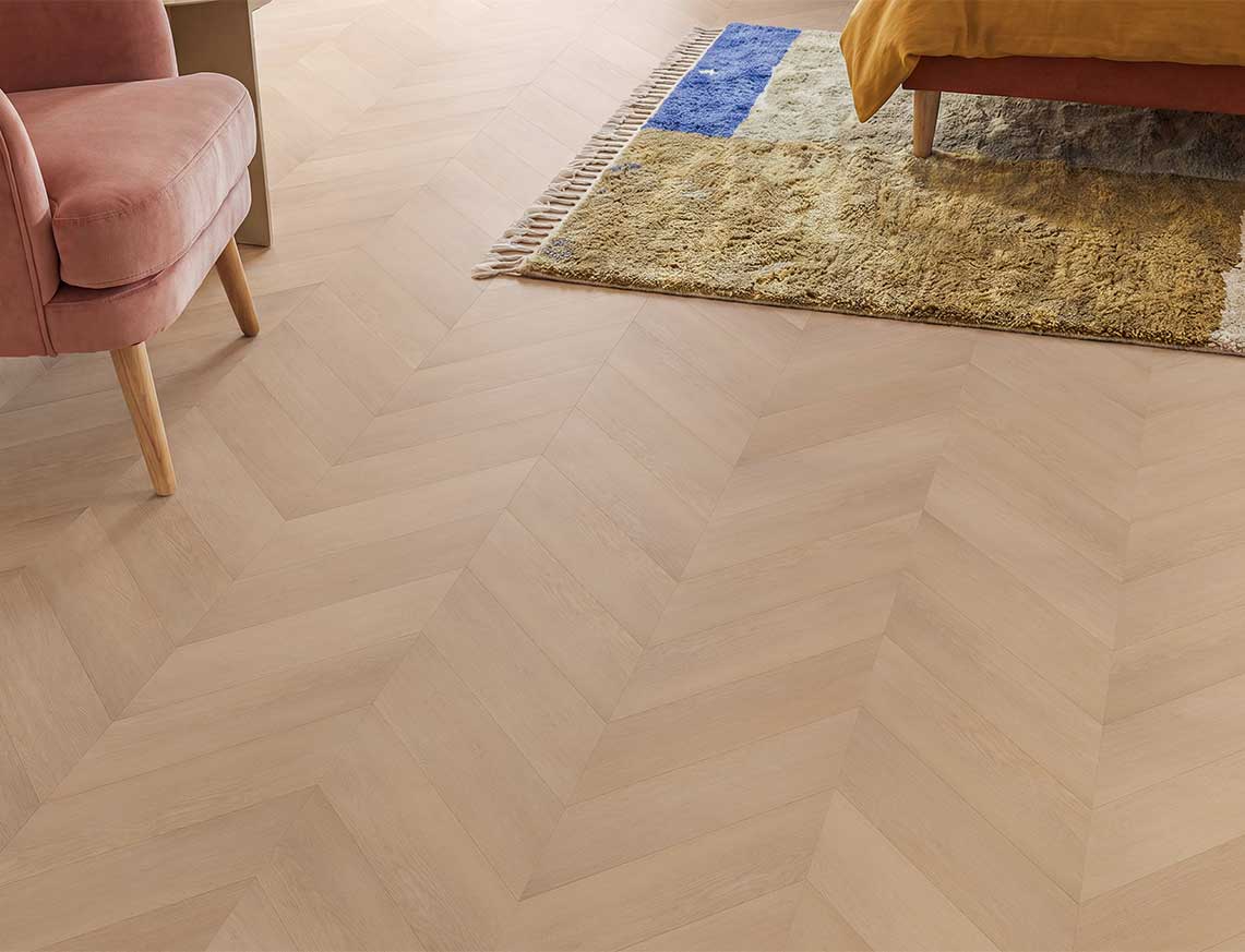 Summer Solstice 3mm Chevron Glue Down LVT
